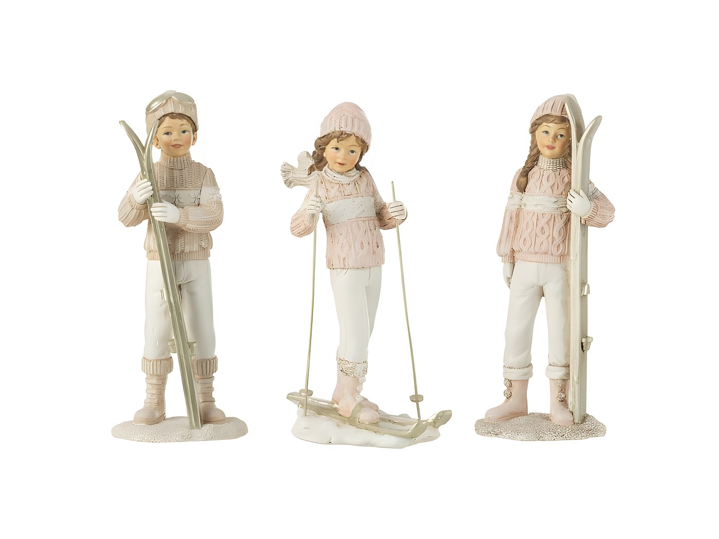 Lot De 3 Figurines De Chien De Noël En Résine Avec Pull Et Bonnet | Décoration Festive Pour Maison, Bureau, Table De Fête