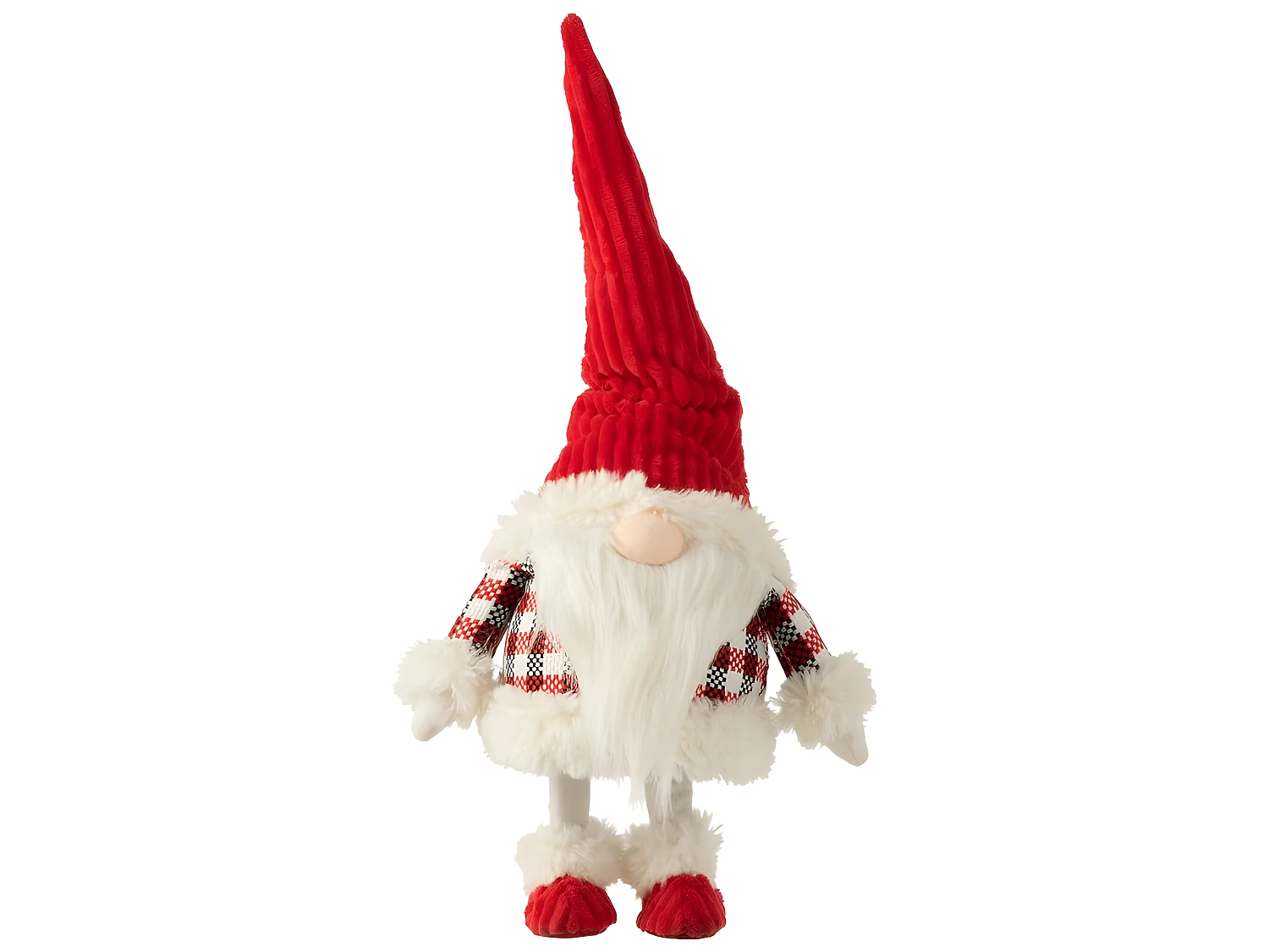 Babbo Natale in peluche rosso 34x33x48 cm