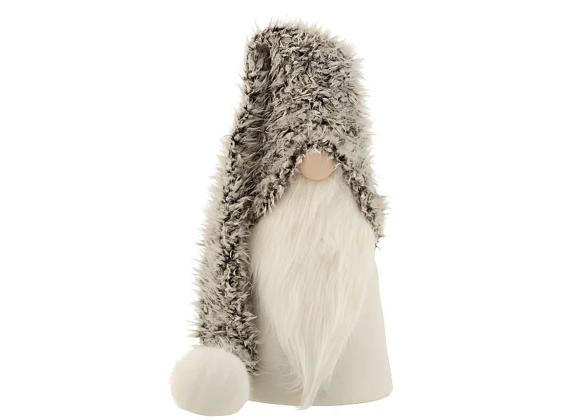 Babbo Natale in resina bianco 28.5x28.5x57 cm