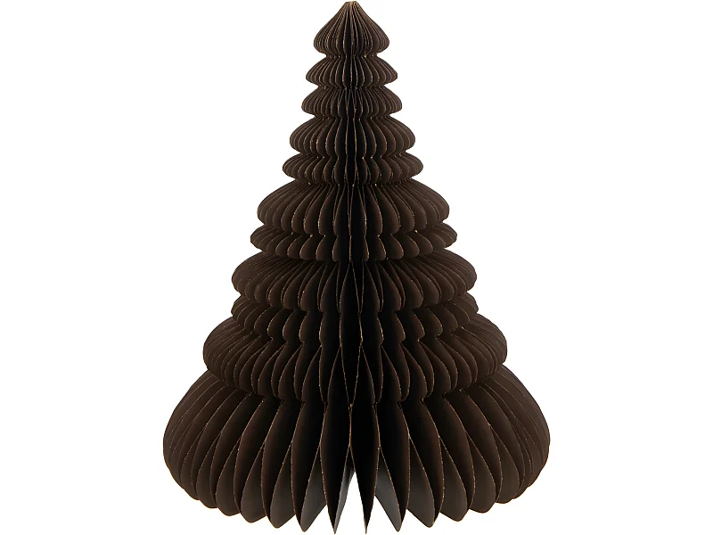 Albero di Natale pieghevole in carta marrone 24x24x30 cm