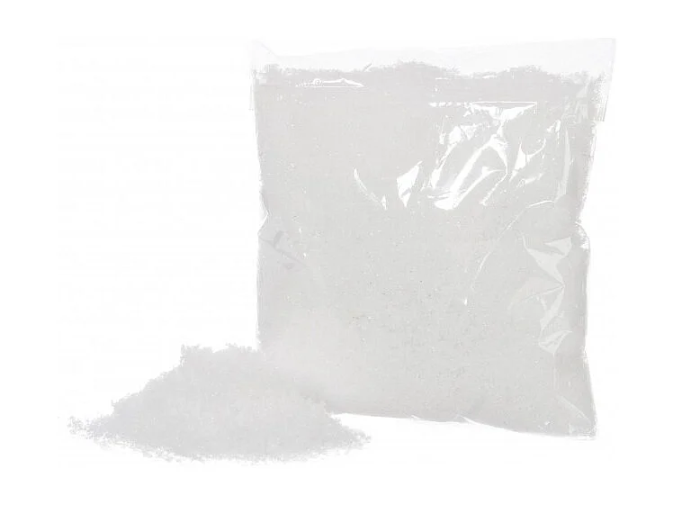 Décoration en Sachet "Neige Artificielle" 58cm Blanc