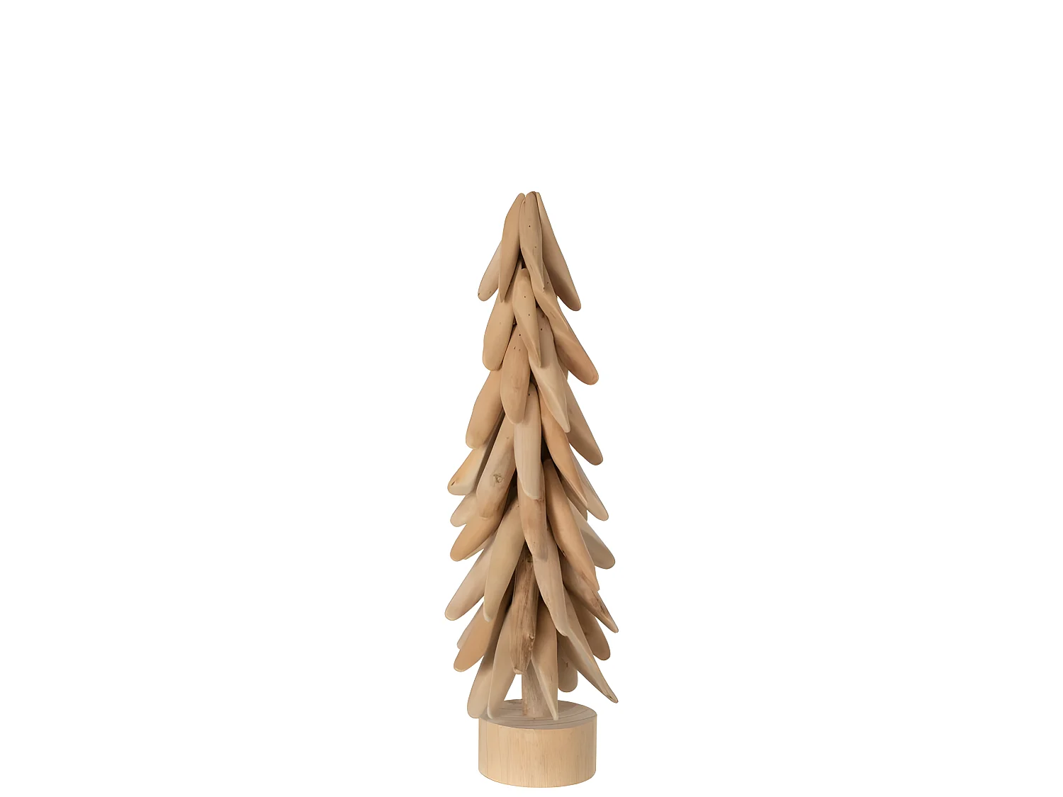 Arbre sur pied en bois naturel 16x16x50 cm