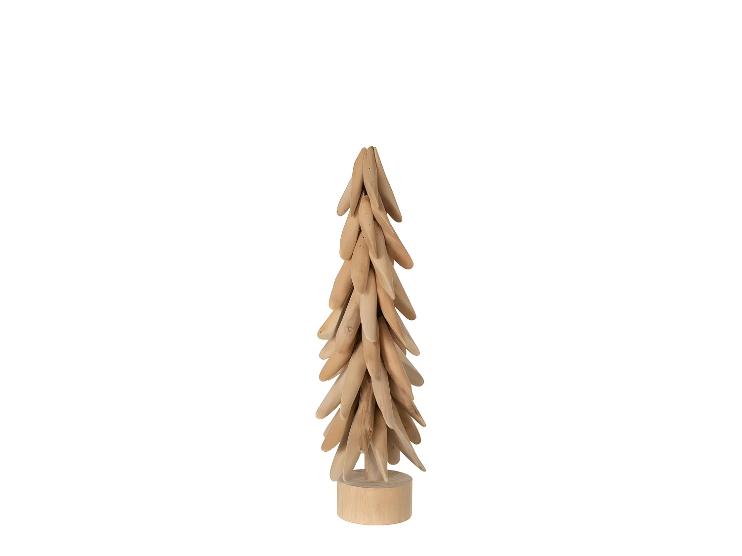 Arbre sur pied en bois naturel 16x16x50 cm