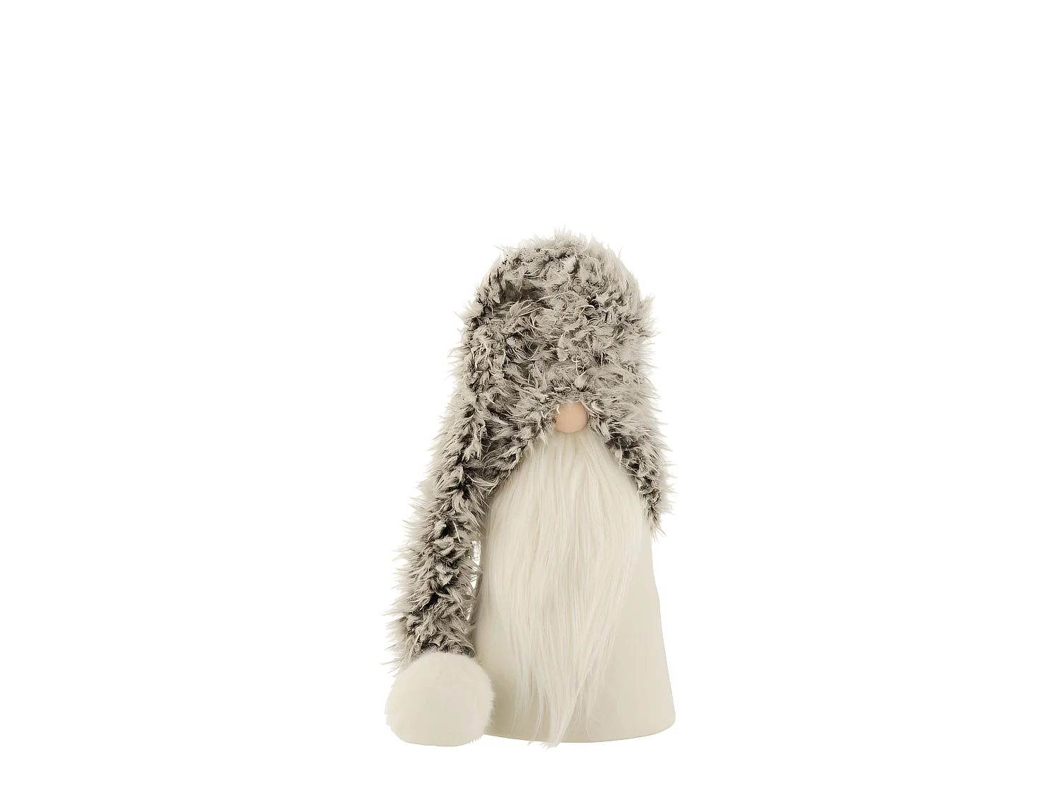 Babbo Natale in resina bianco 22x22x42 cm