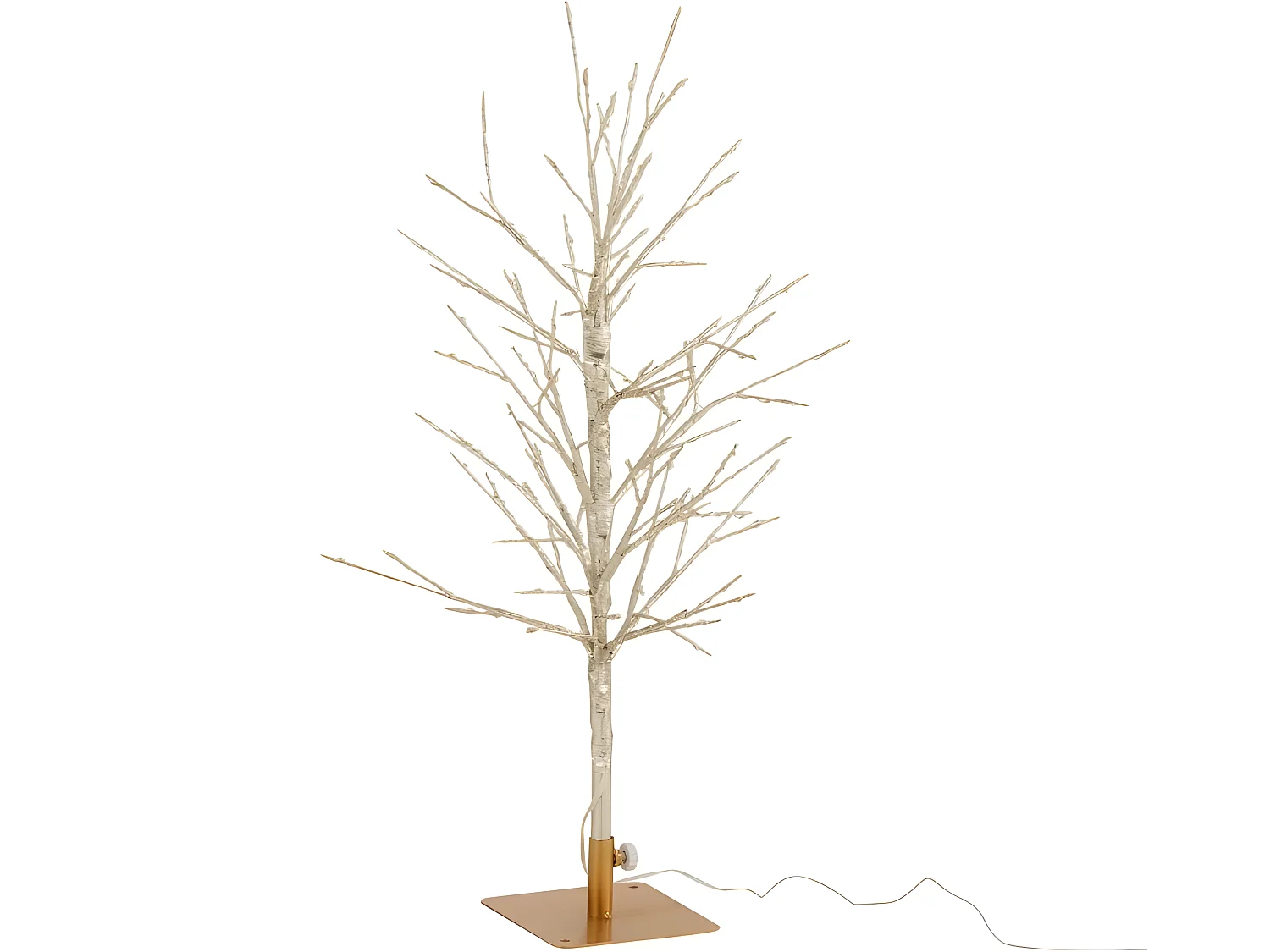 Albero spoglio in metallo dorato 34x30x59 cm