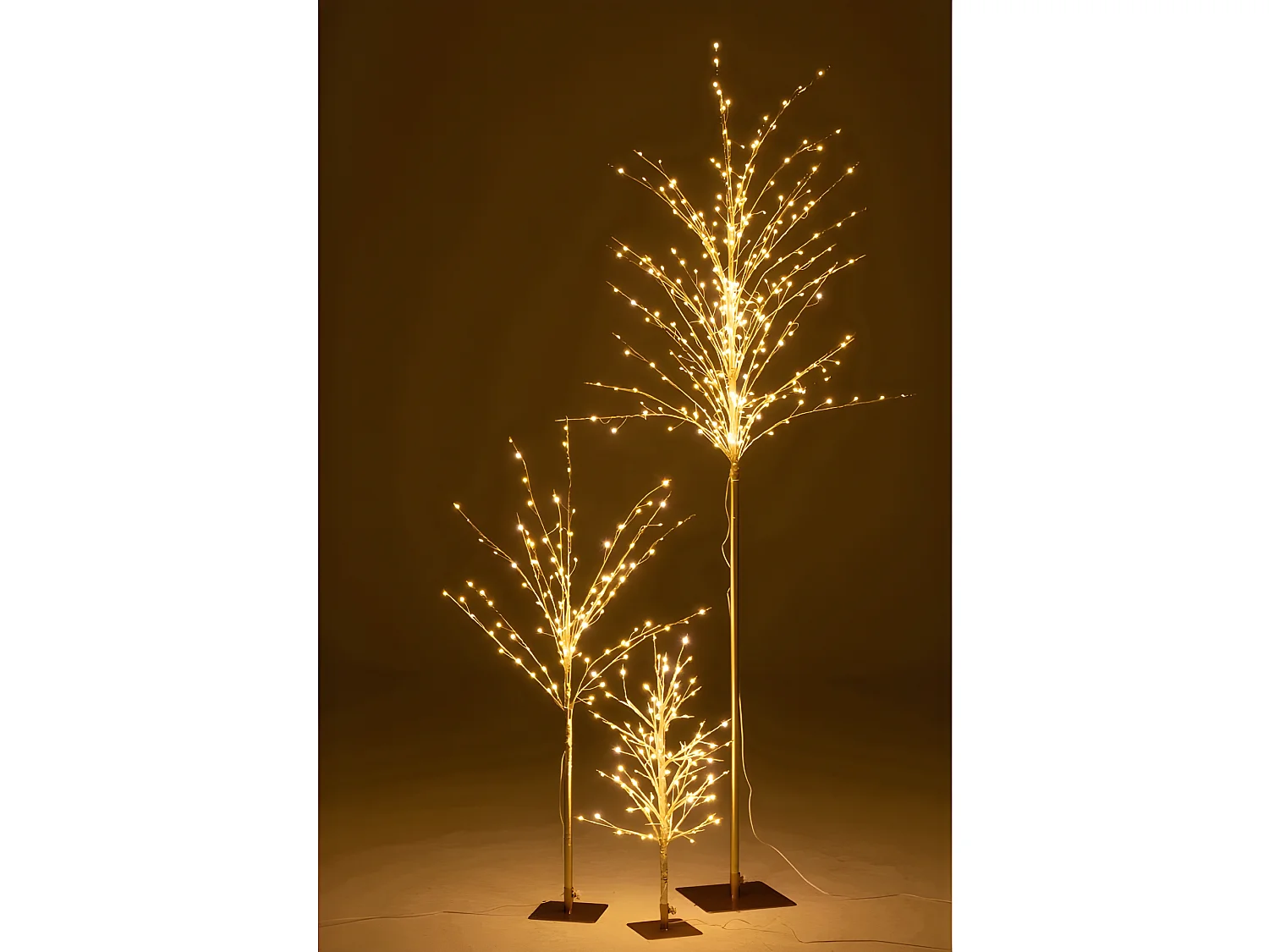 Albero spoglio in metallo dorato 34x30x59 cm