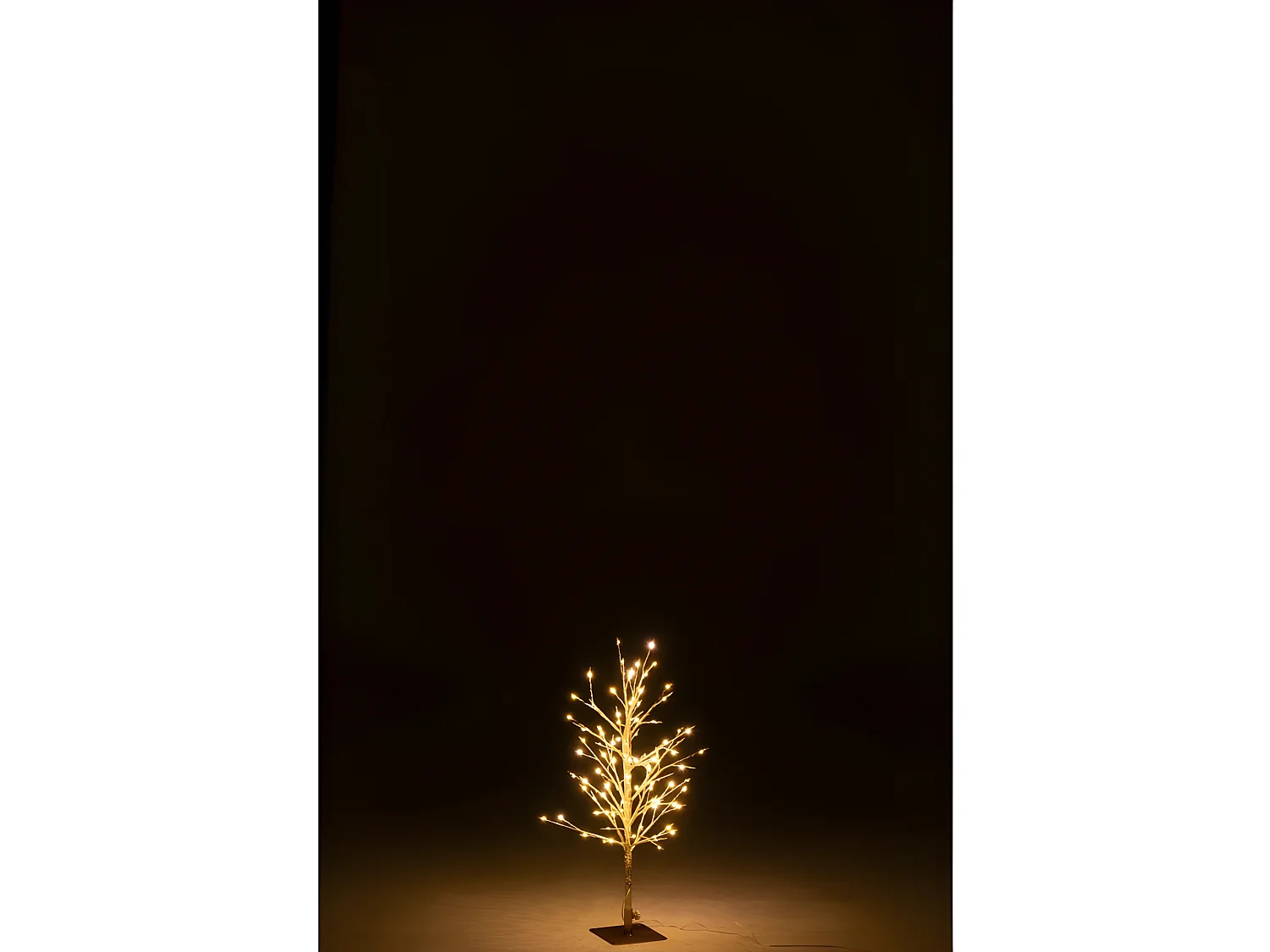 Albero spoglio in metallo dorato 34x30x59 cm