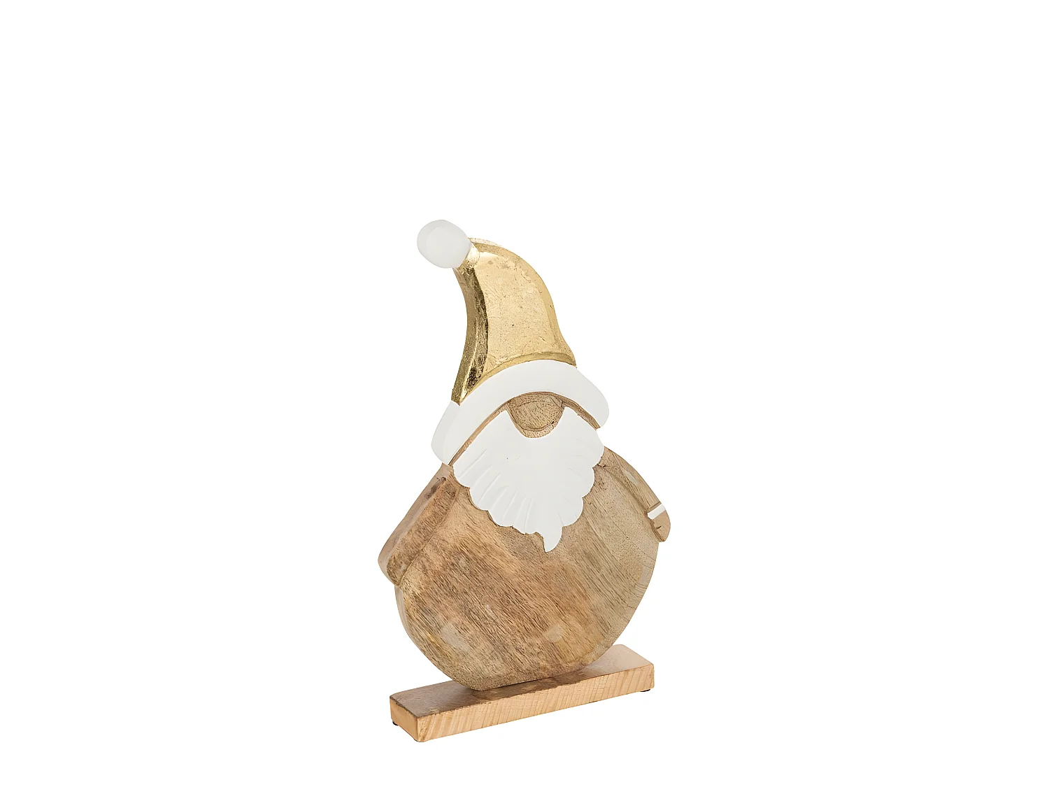 Babbo Natale in legno naturale 24x3x40 cm