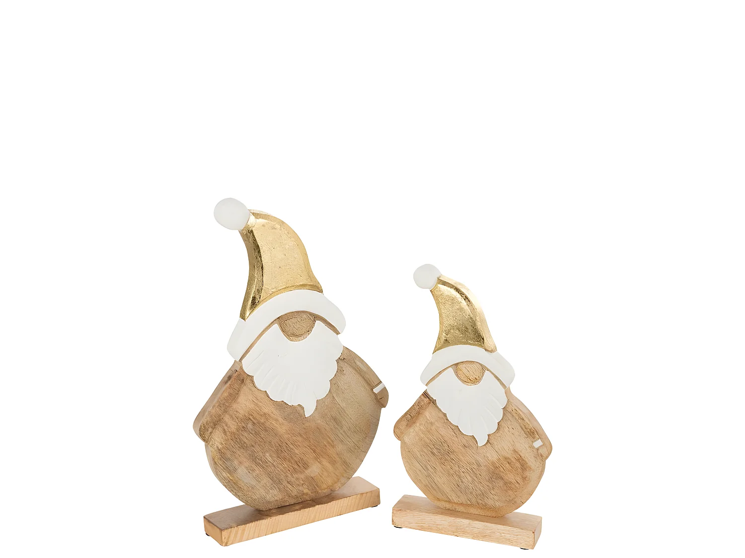 Babbo Natale in legno naturale 24x3x40 cm