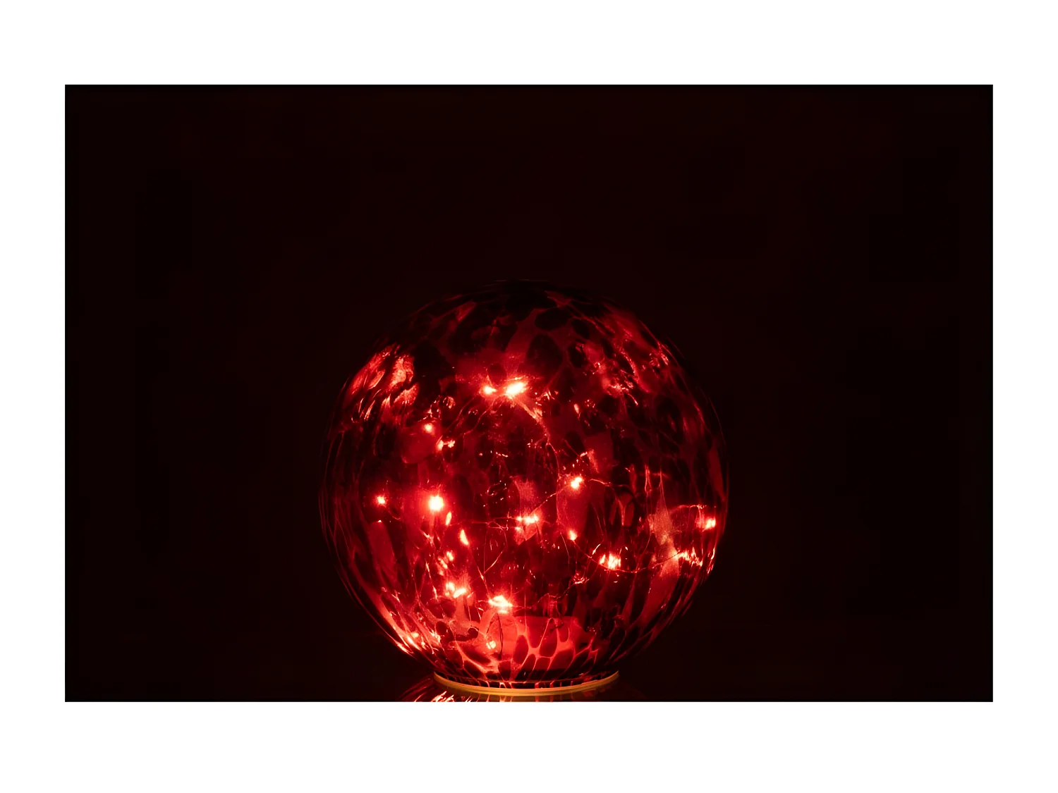 Bola de cristal LED multicolor de 20.5x20.5x20.5 cm
