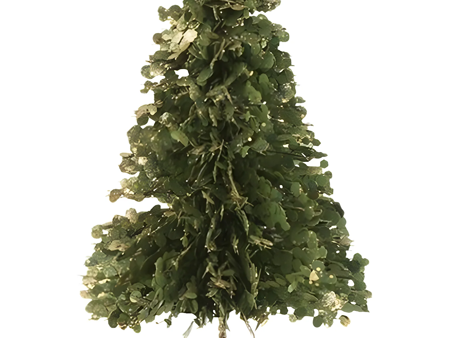 Albero di Natale in plastica verde 20x20x50 cm