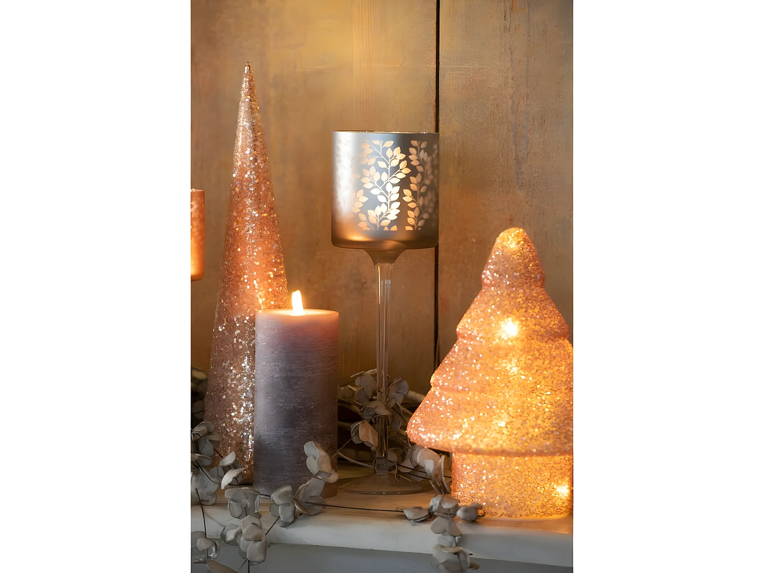 Cono perlas cristal salmón oscuro Alt. 35