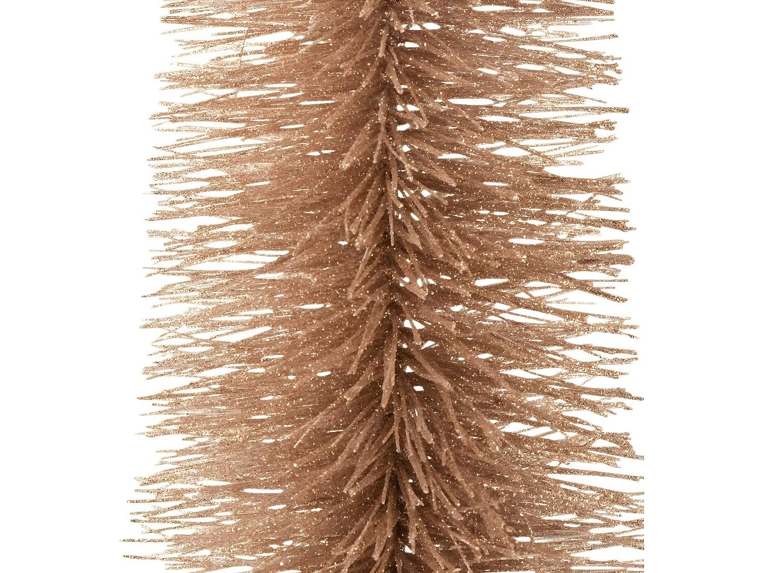 Sapin de Noël décoratif en plastique rose doré 15x15x39 cm