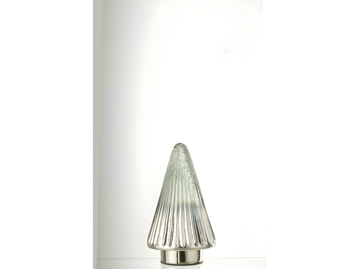 Árbol de Navidad decorativo de vidrio multicolor 11x11x20 cm