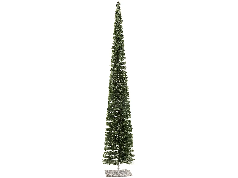 Árbol decorativo nieve plástico verde Alt. 80 cm