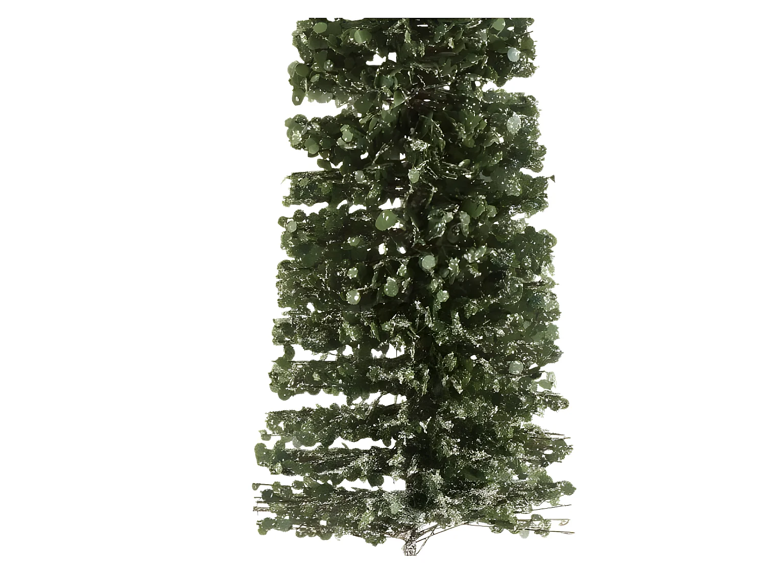 Árbol decorativo nieve plástico verde Alt. 80 cm