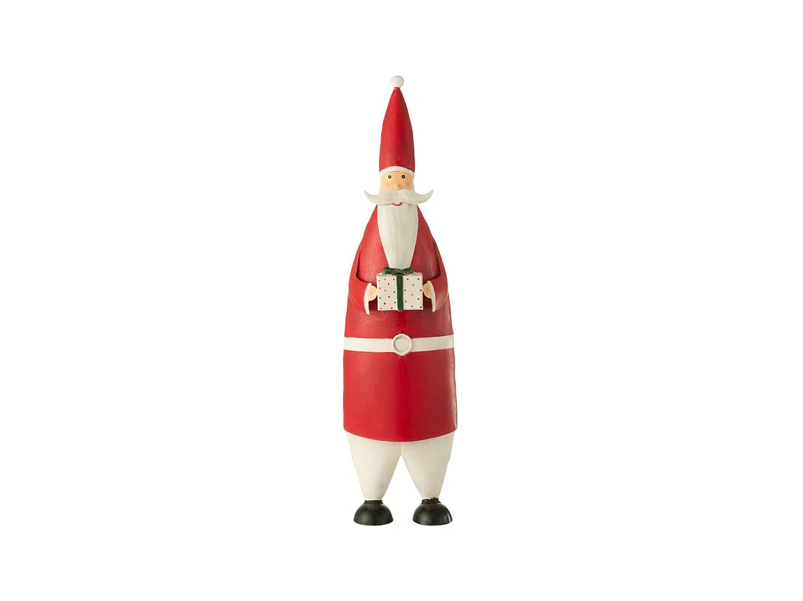 Babbo Natale in metallo multicolore 20x18x61 cm