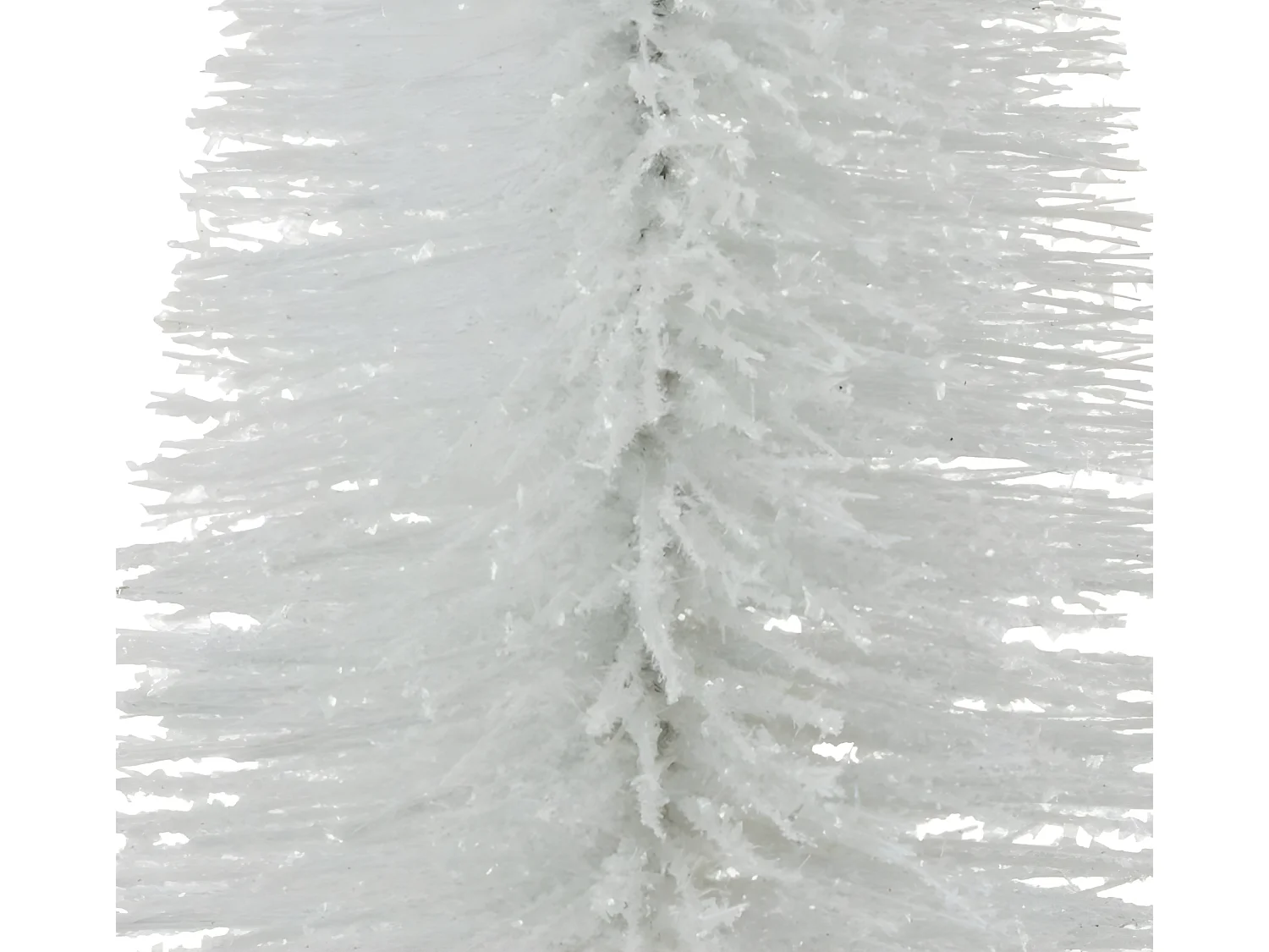 Sapin de Noël artificiel en plastique blanc 16x16x38 cm