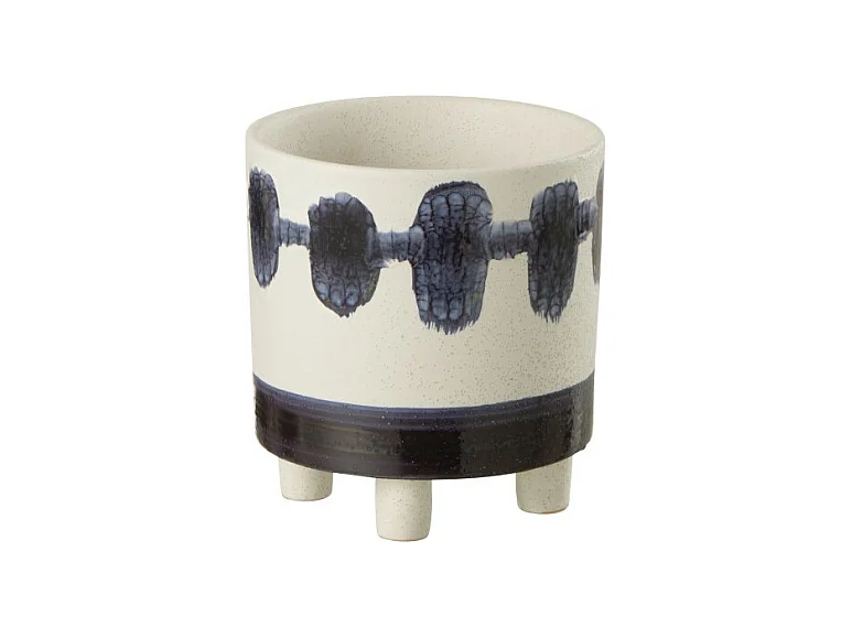 Cache-pot en céramique multicouleur 15.5x15.5x16.5 cm