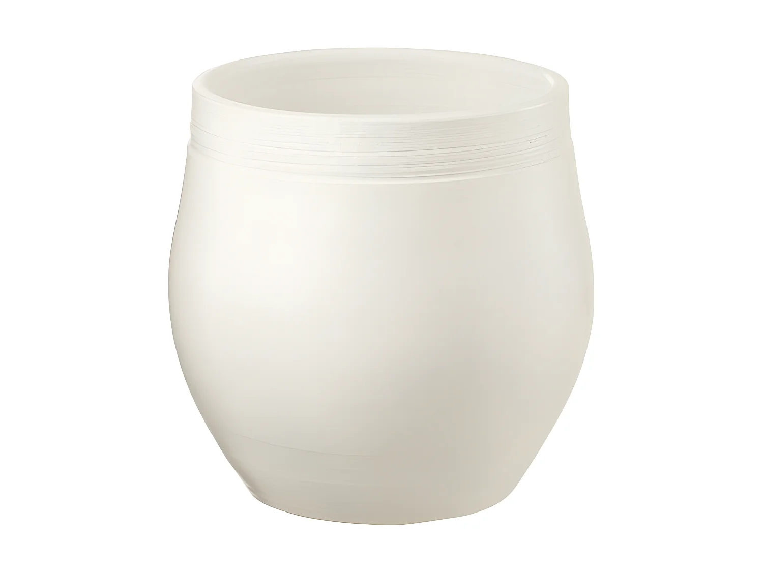 Cache-pot en céramique blanc 29x29x29 cm