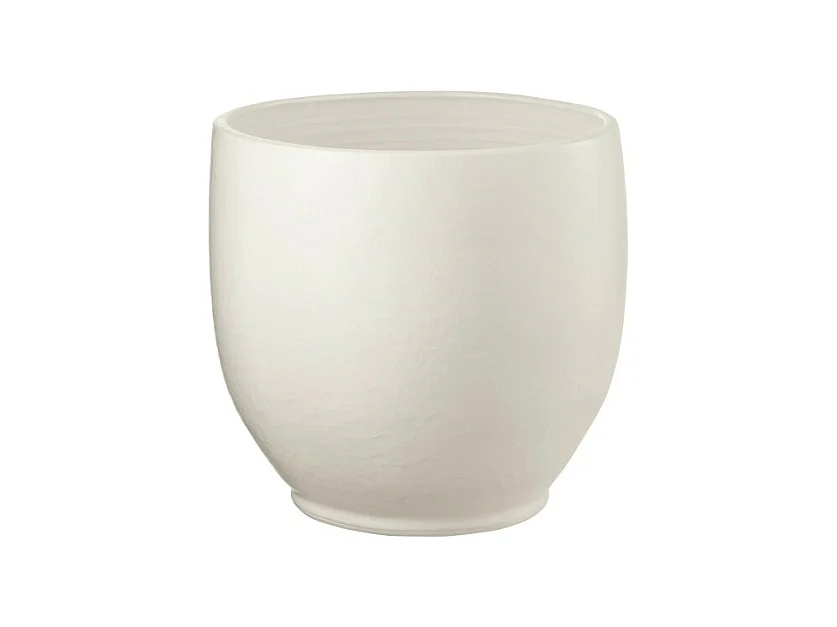 Cache-pot en céramique blanc 29x29x28 cm