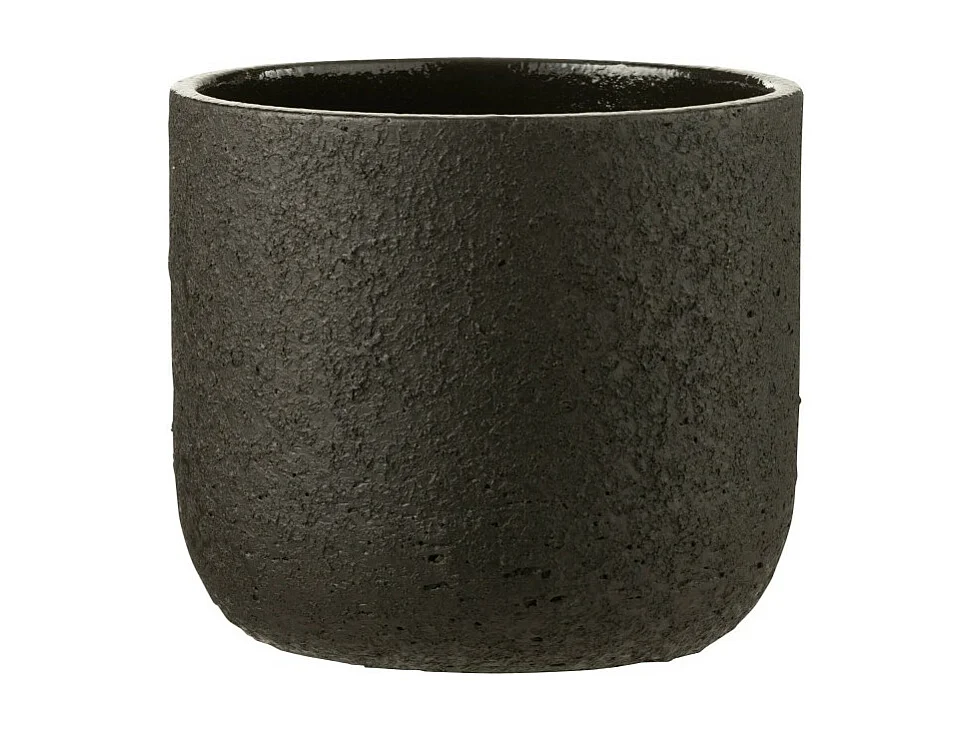 Cache-pot en céramique noir 22x22x20 cm