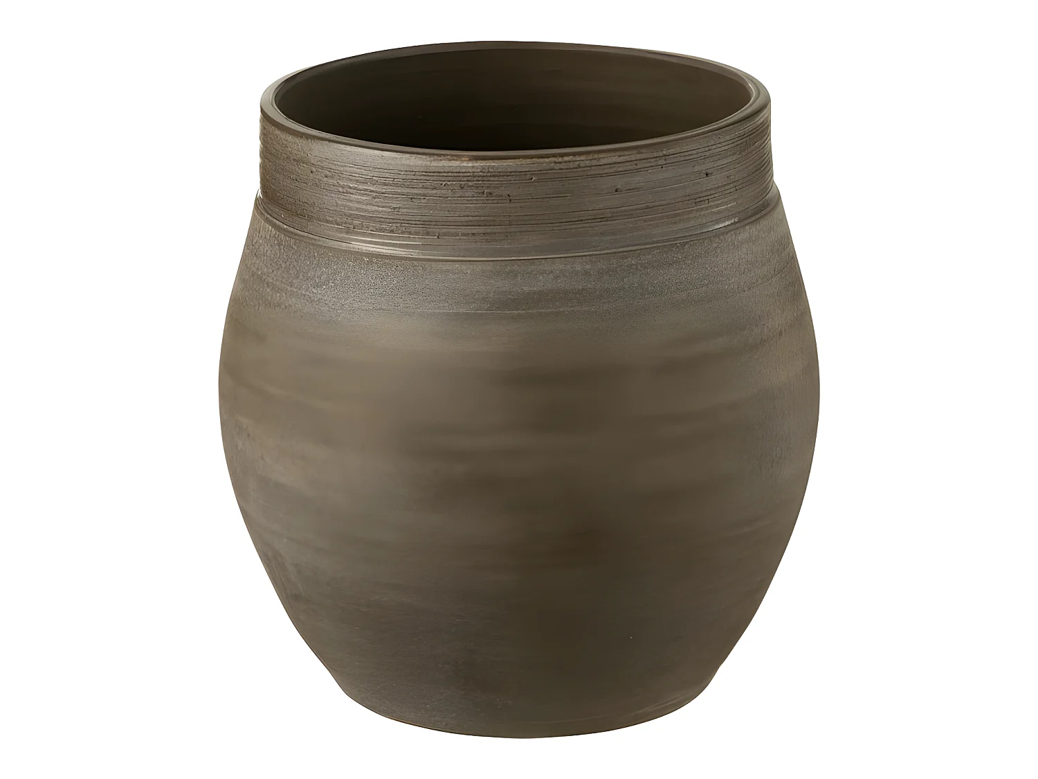 Portavaso in ceramica marrone 25x25x25 cm