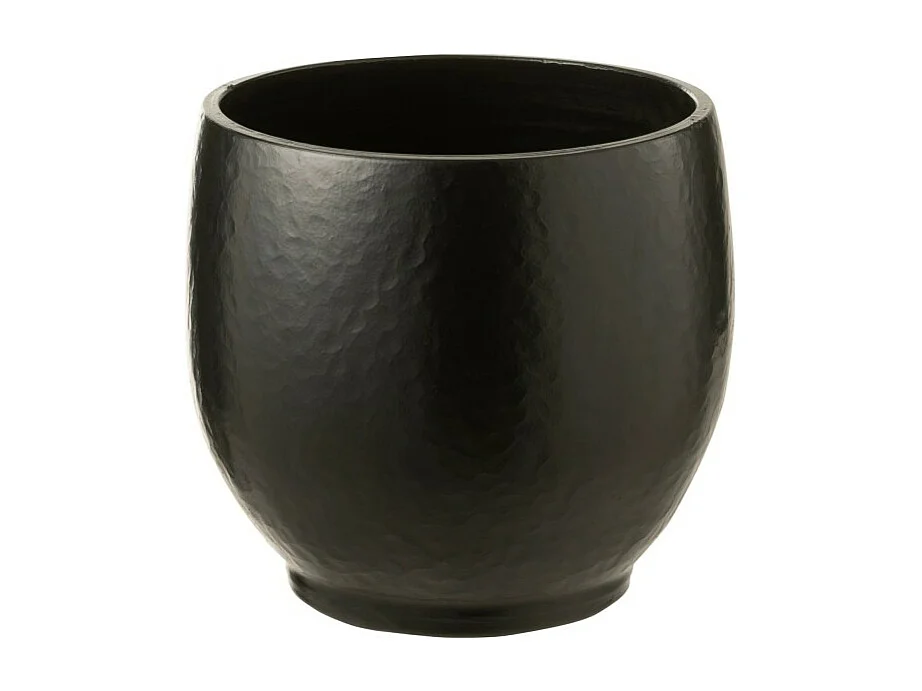 Cache-pot en céramique noir 33x33x32 cm