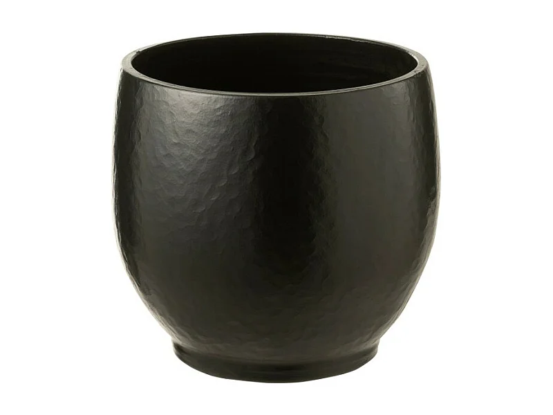 Cache-pot en céramique noir 33x33x32 cm
