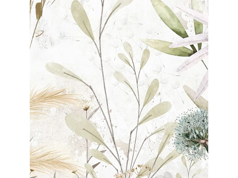 Papier peint panoramique - Herbier - Multicolore - intissé : 150g/m² - 7 lés : 336x270cm