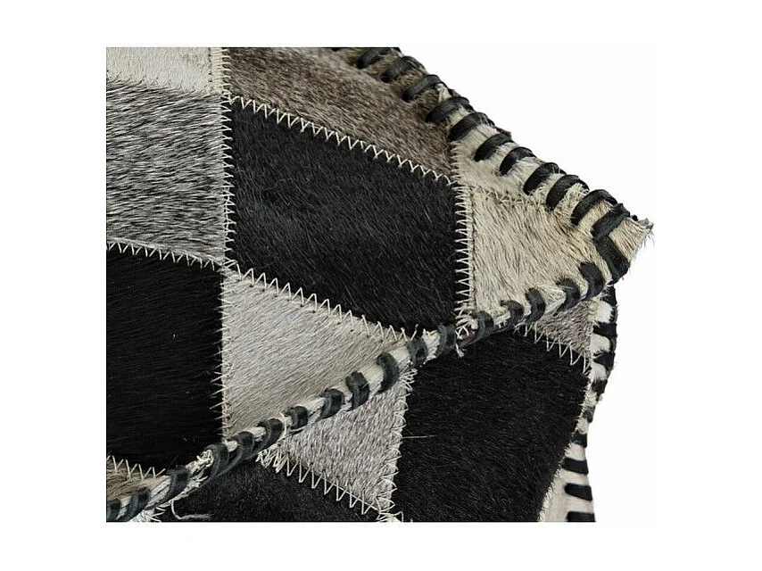 Pouf Thyann marron en polyester (45 x 45 x 40 cm)