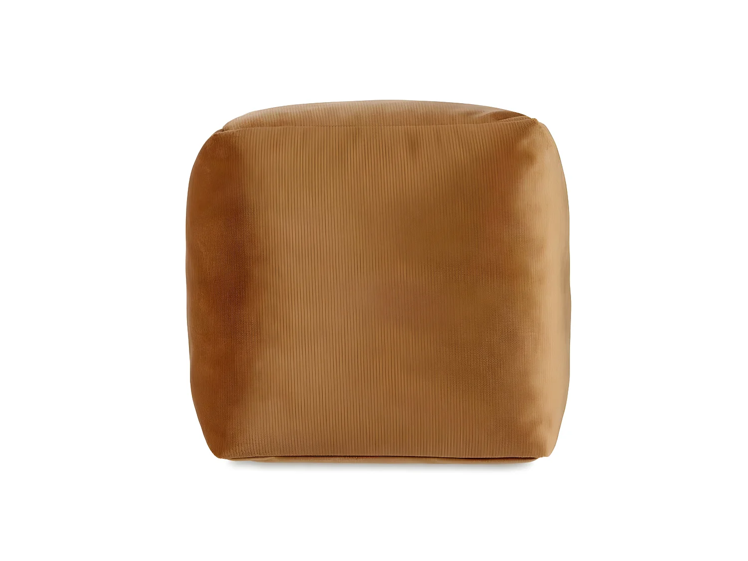 Pouf beige en polyester polystyrène (30 x 30 x 30 cm)