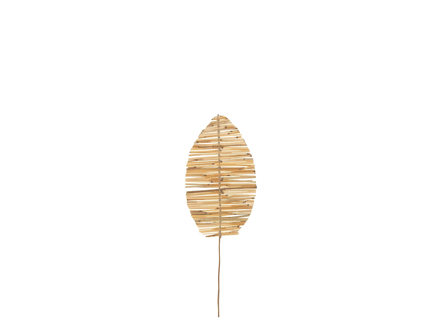 Hoja de bambú ramificada en madera natural 25x2x91 cm