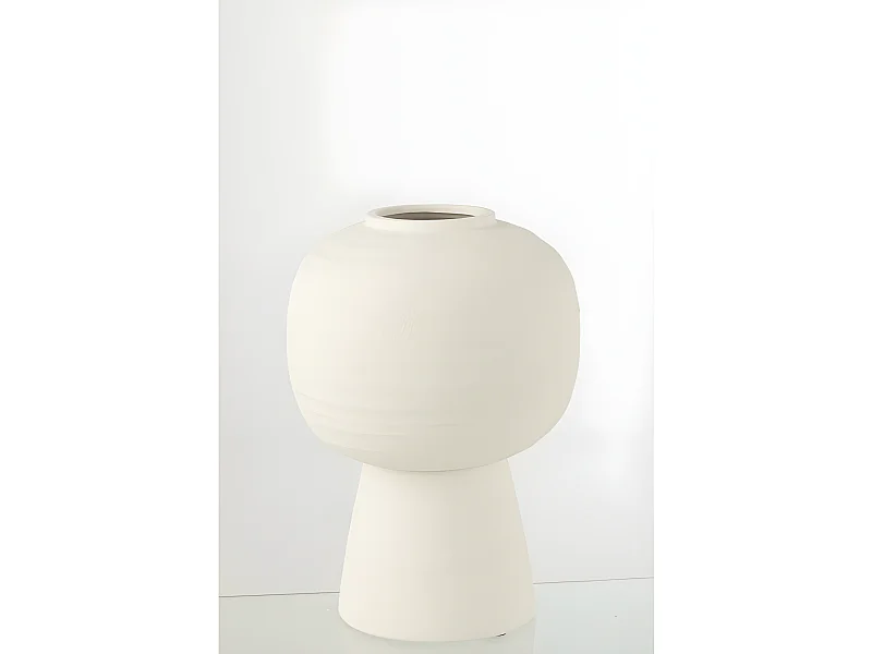 Vaso in ceramica bianca 28x28x39.5 cm