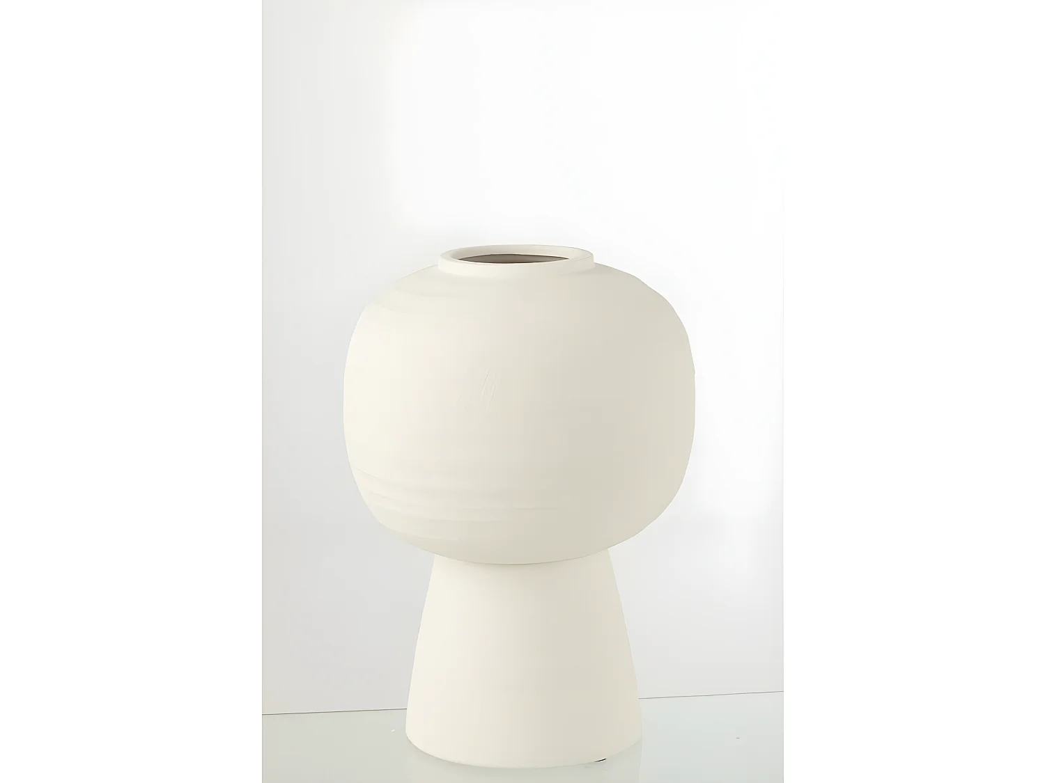Vaso in ceramica bianca 28x28x39.5 cm