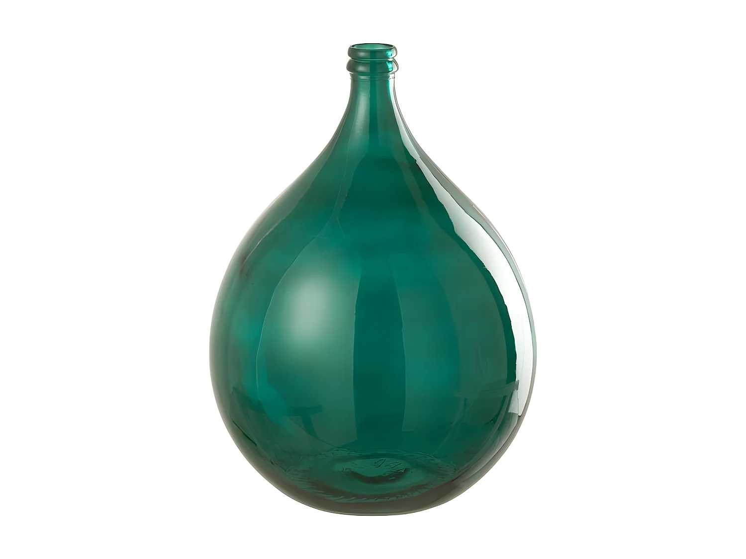 Ovale vaas van groen glas 40x40x56 cm – Elegant en modern voor interieurdecoratie