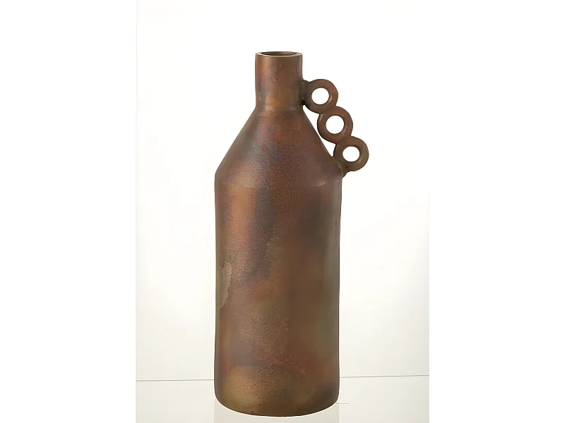 Vaso in alluminio bronzo 20x15.5x45 cm
