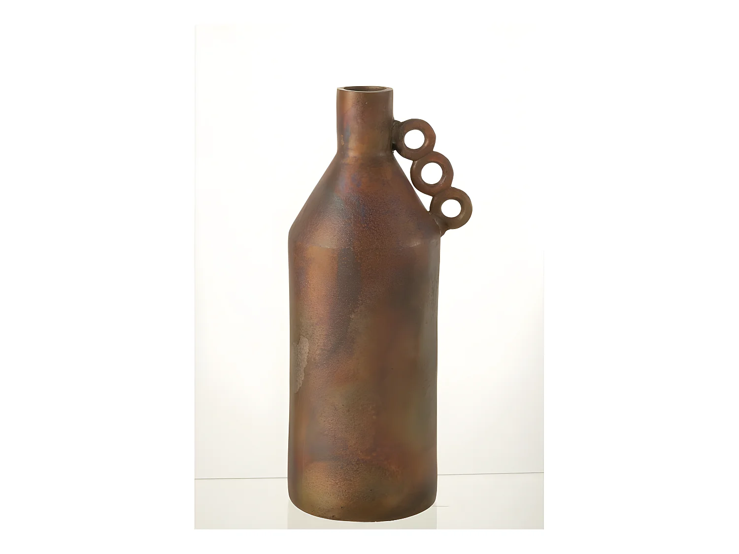 Jarrón de bronce de aluminio de 20x15.5x45 cm