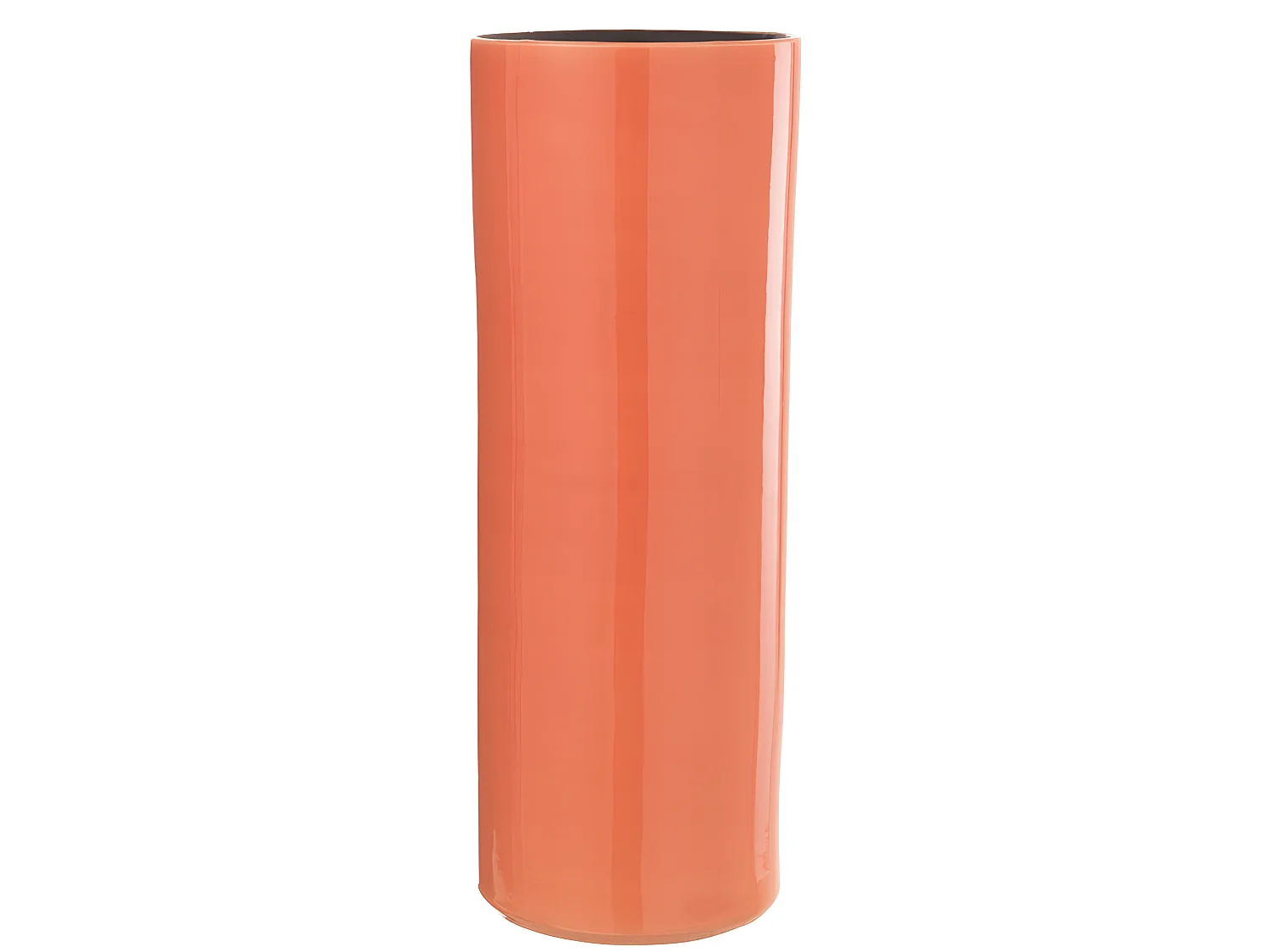 Vaso alto in ceramica rosa 18x18x47 cm