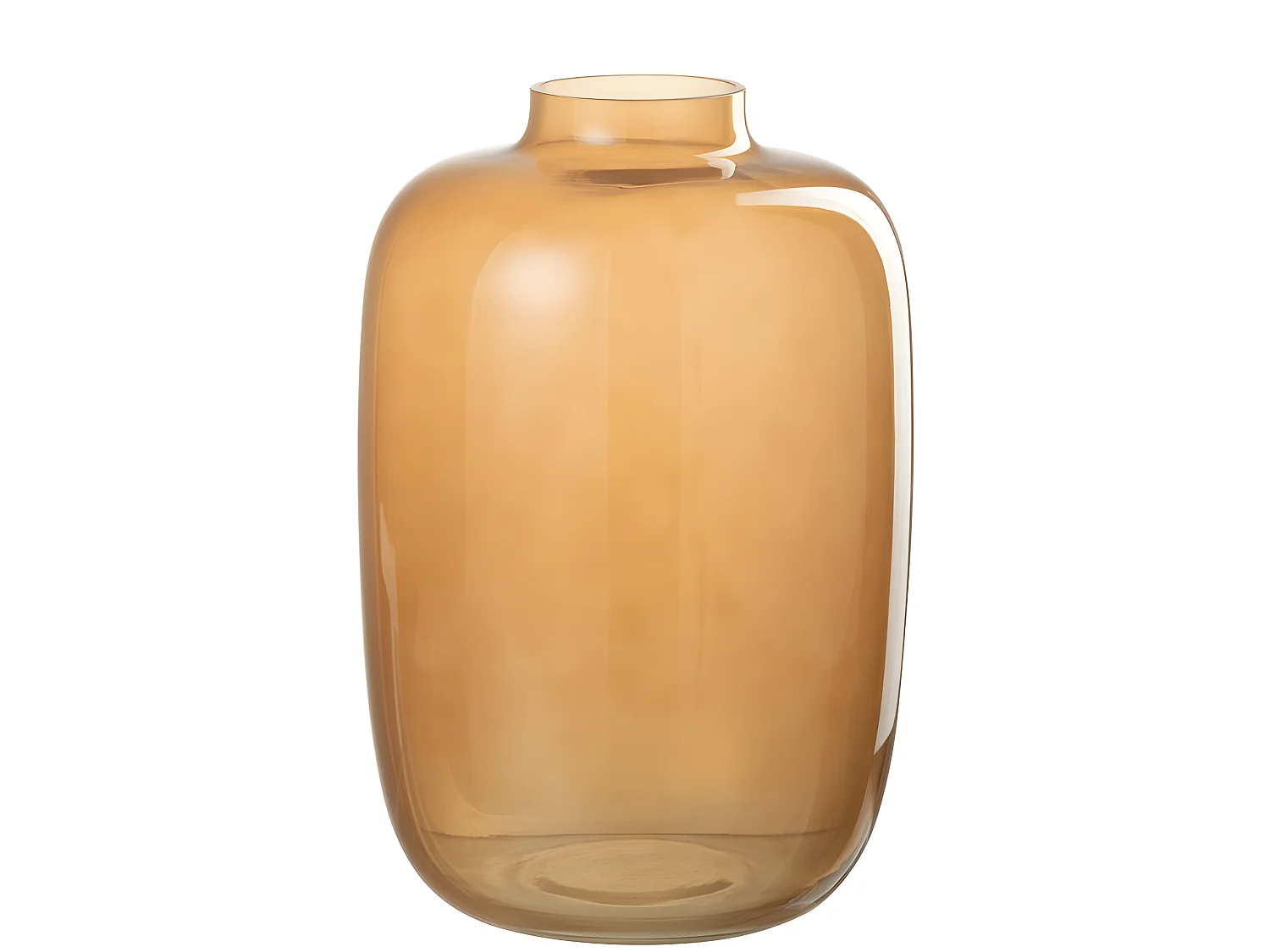 Vaso in vetro arancione 17x17x27 cm