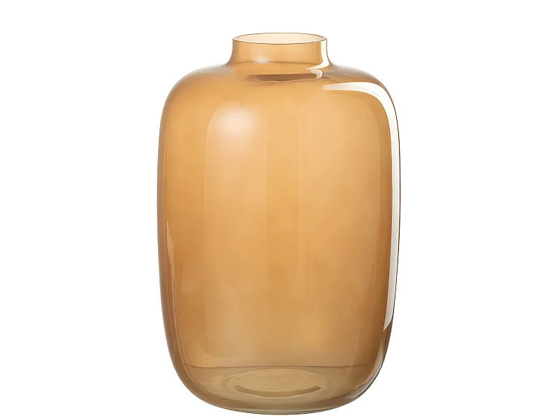 Vaso in vetro arancione 17x17x27 cm