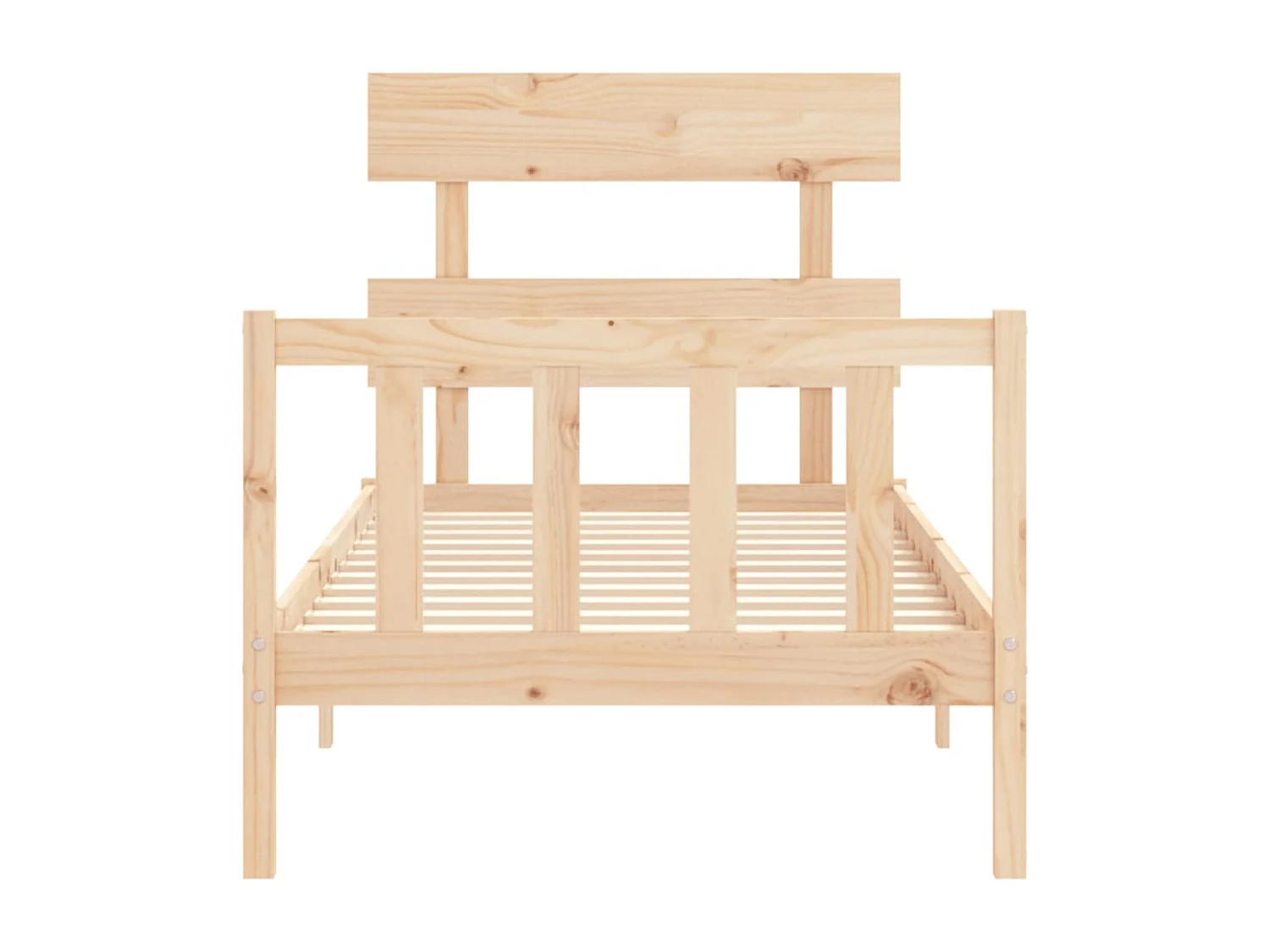 Cadre de lit sans matelas bois de pin massif