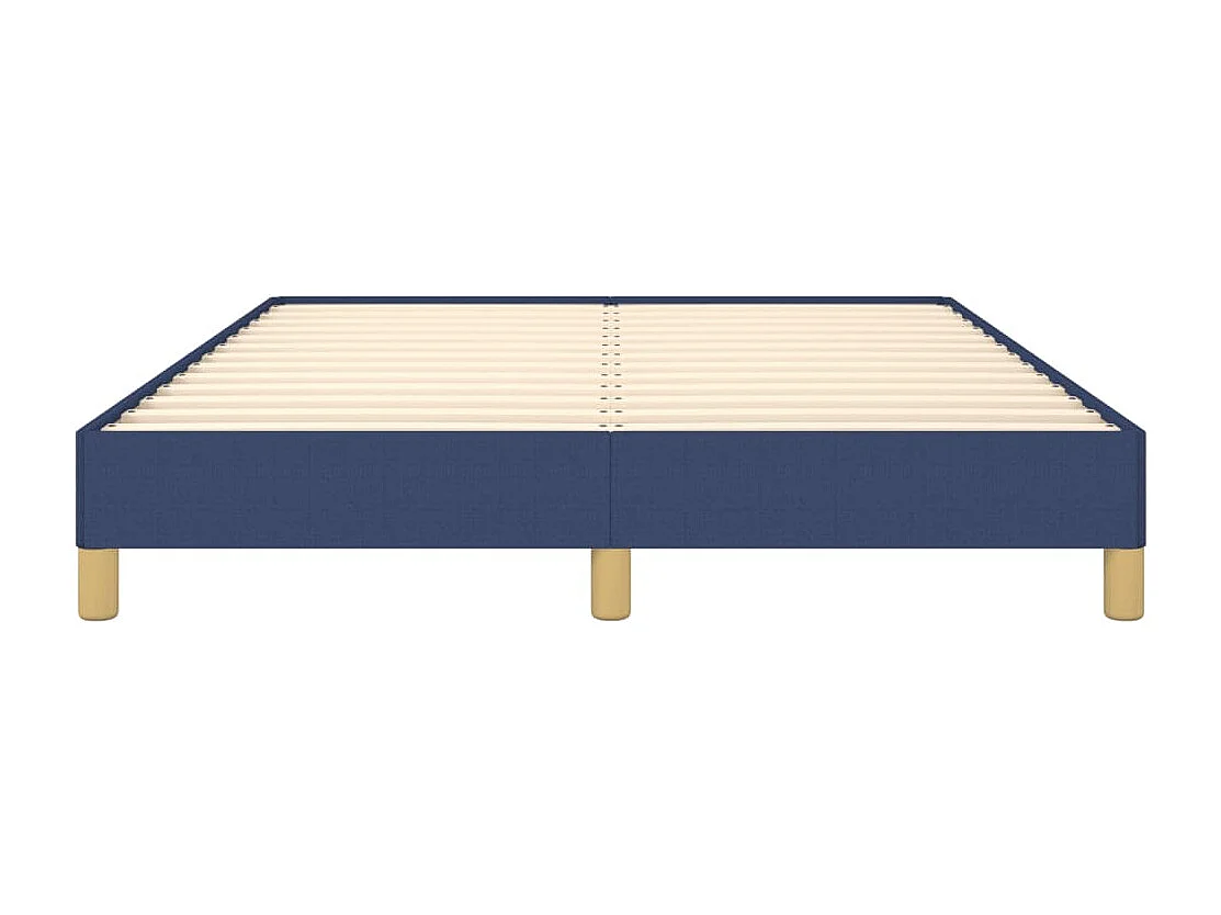 Bettgestell ohne Matratze Blau 160x200 cm Stoff