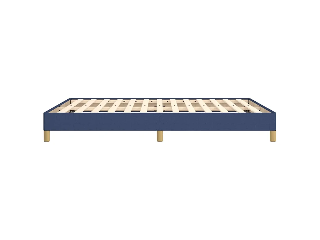 Giroletto senza Materasso Blu 160x200 cm in Tessuto