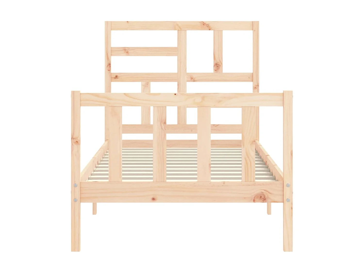 Cadre de lit sans matelas bois de pin massif