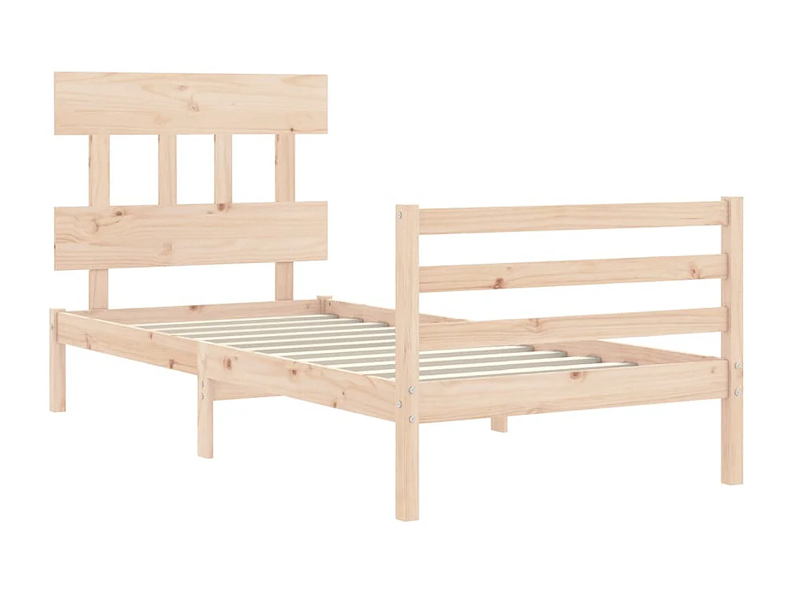 Cadre de lit sans matelas bois massif