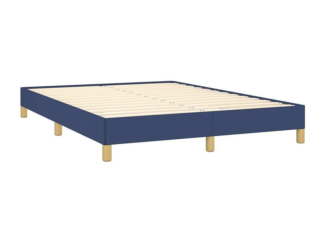 Bettgestell ohne Matratze Blau 140x190 cm Stoff