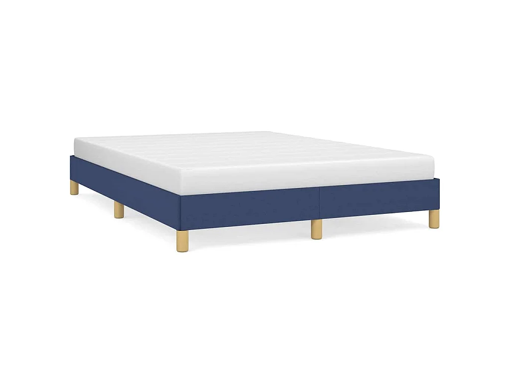 Bedframe zonder matras stof blauw 140x190 cm