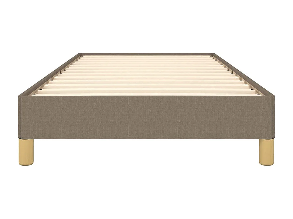 Cadre de lit sans matelas taupe 90x190 cm tissu