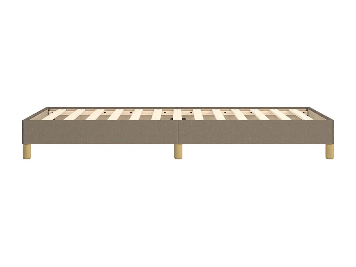 Cadre de lit sans matelas taupe 90x190 cm tissu